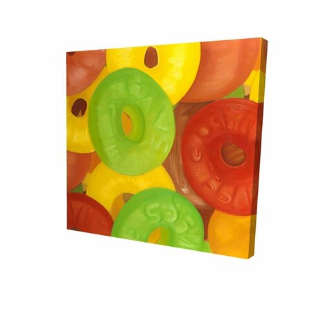 FONDO 16 x 16 in. Colorful Jujubes-Print on Canvas FO2787404